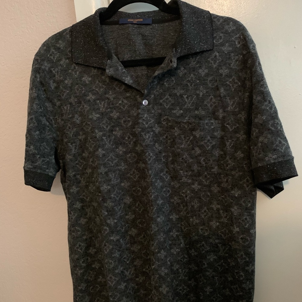 Men’s Grey Louis Vuitton Polo Shirt